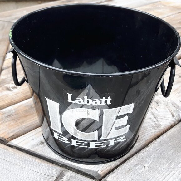 Labatt Ice Metal Beer Bucket - Picture 1 of 6